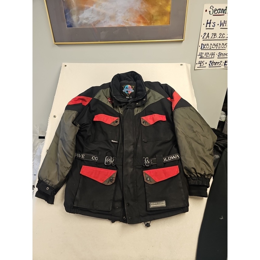 Vintage‎ Coldwave Snowmobile Jacket Men's XL Hydroguard 100% Nylon